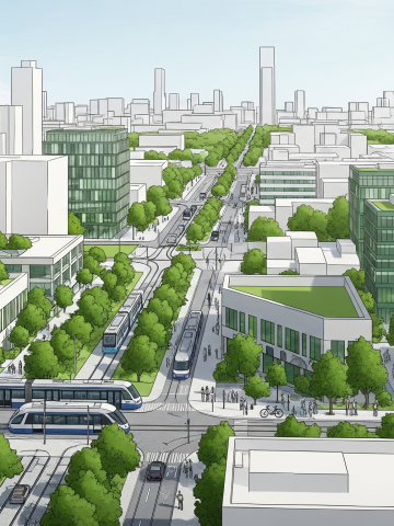 A infraestrutura verde e o uso de materiais sustentáveis são essenciais para construir Cidades Inteligentes resilientes e com menor impacto ambiental.