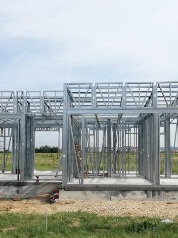 O sistema light steel frame permite construções mais rápidas, com qualidade e menor impacto ambiental.